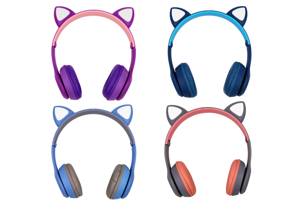 Cat Ears Wireless Headphones Watch Time Inc.